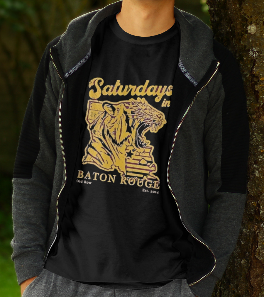 Saturdays In Baton Rouge Tiger Old Row Est 2009 T-Shirt