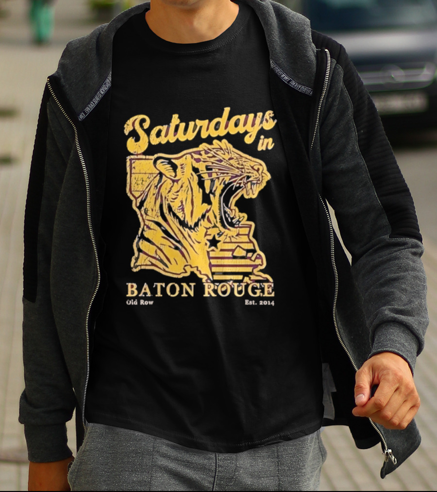 Saturdays In Baton Rouge Tiger Old Row Est 2009 T-Shirt