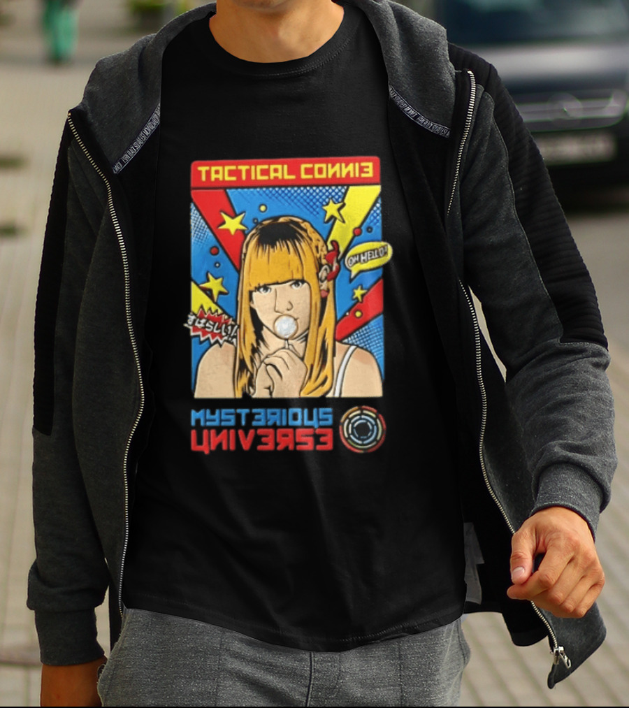 Tactical Connie Mysterious Universe Pop Art Comic T-Shirt