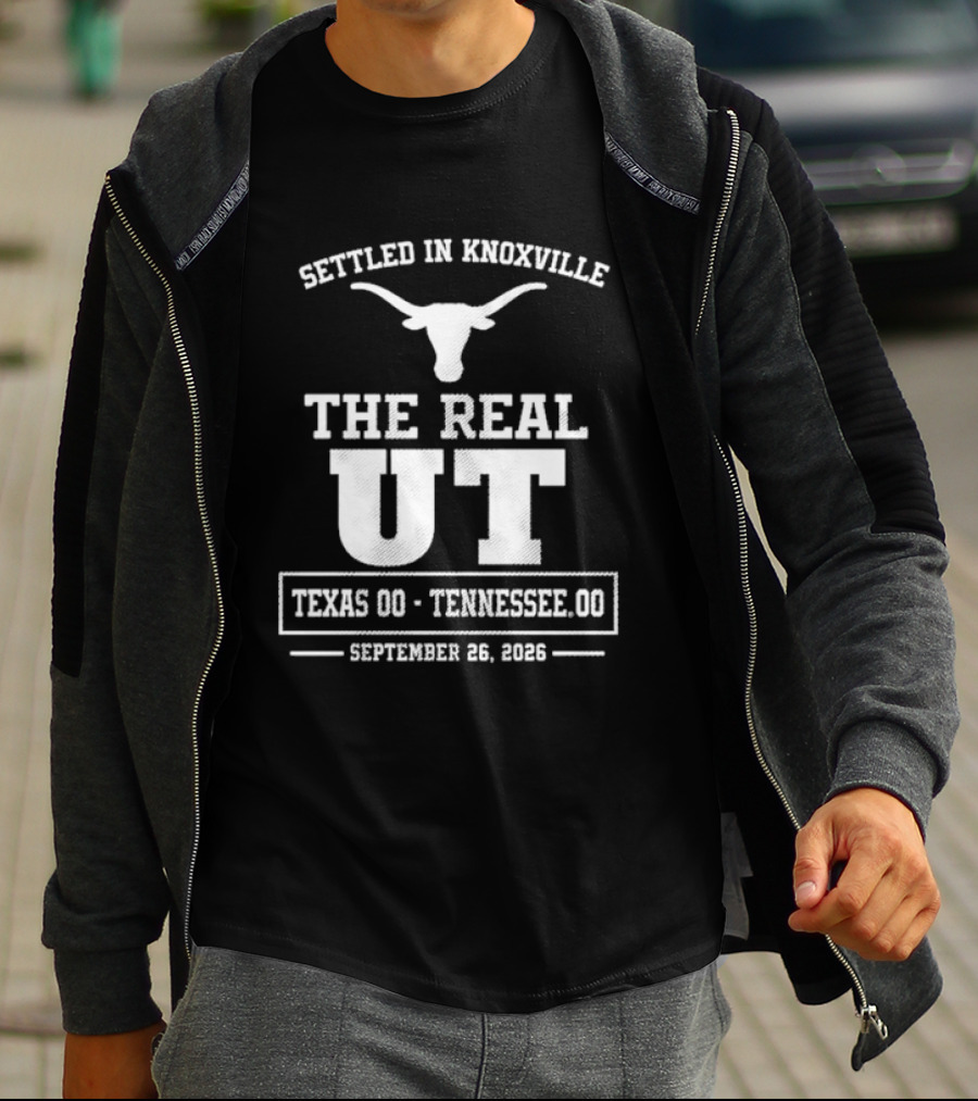 Settled In Knoxville Texas Vs Tennessee Football The Real UT September 16 2023 T-Shirt