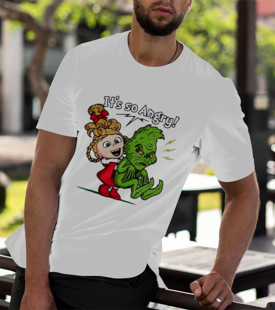 Cindy Lou Who Grinch It's So Angry Holiday Scene T-Shirt