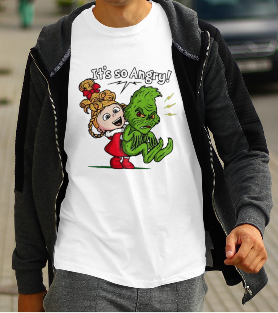 Cindy Lou Who Grinch It's So Angry Holiday Scene T-Shirt