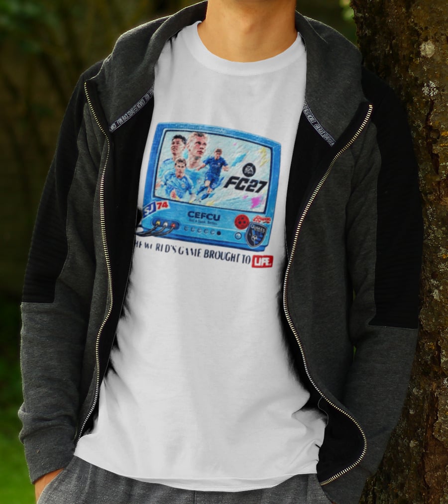EA Sports FC 27 CEFCU Quakes SJ 74 The World's Game Brought To Life T-Shirt