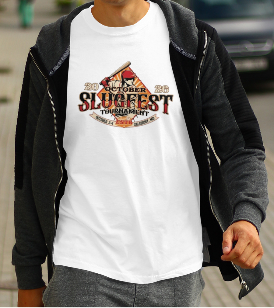 October Slugfest Tournament 2026 ESTB Salisbury MD October 3 4 T-Shirt
