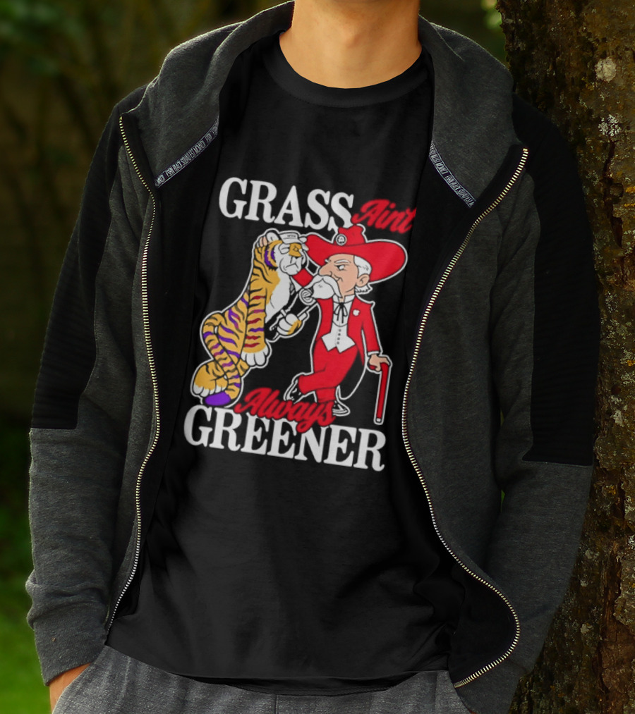 Grass Greener LSU Tigers Alabama Crimson Tide Rivalry T-Shirt
