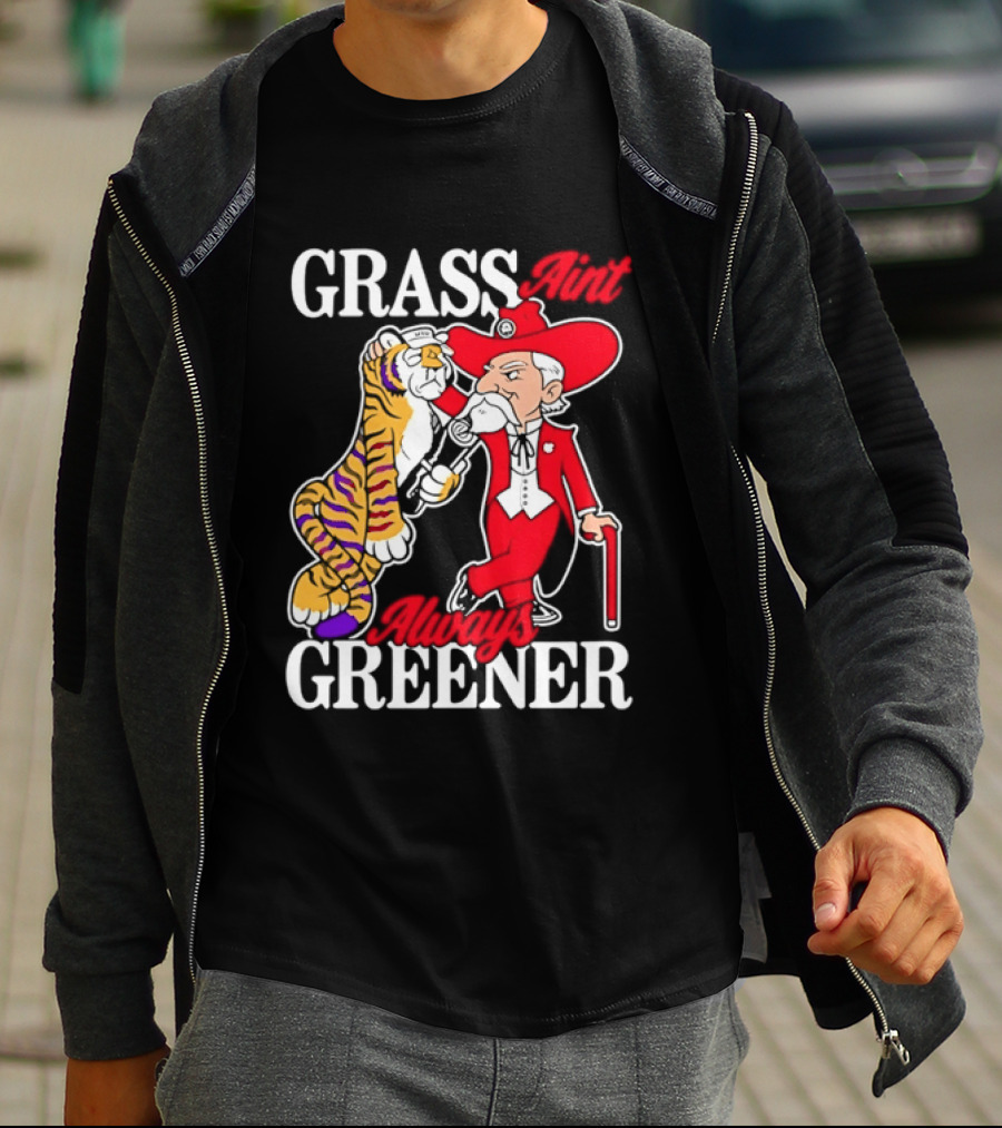 Grass Greener LSU Tigers Alabama Crimson Tide Rivalry T-Shirt