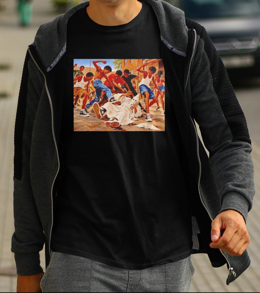 Group Of Youth Confronting A Klansman Social Justice T-Shirt