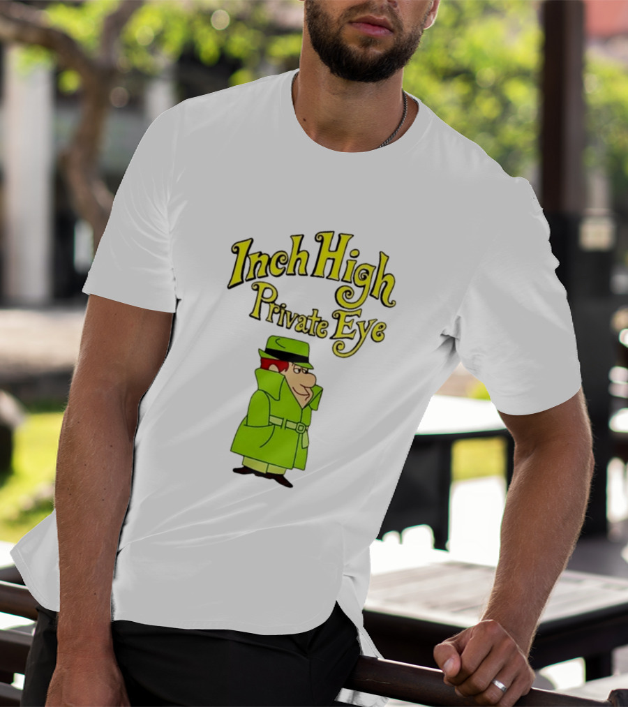 Inch High Private Eye Detective Cartoon Character 1970s Nostalgia T-Shirt