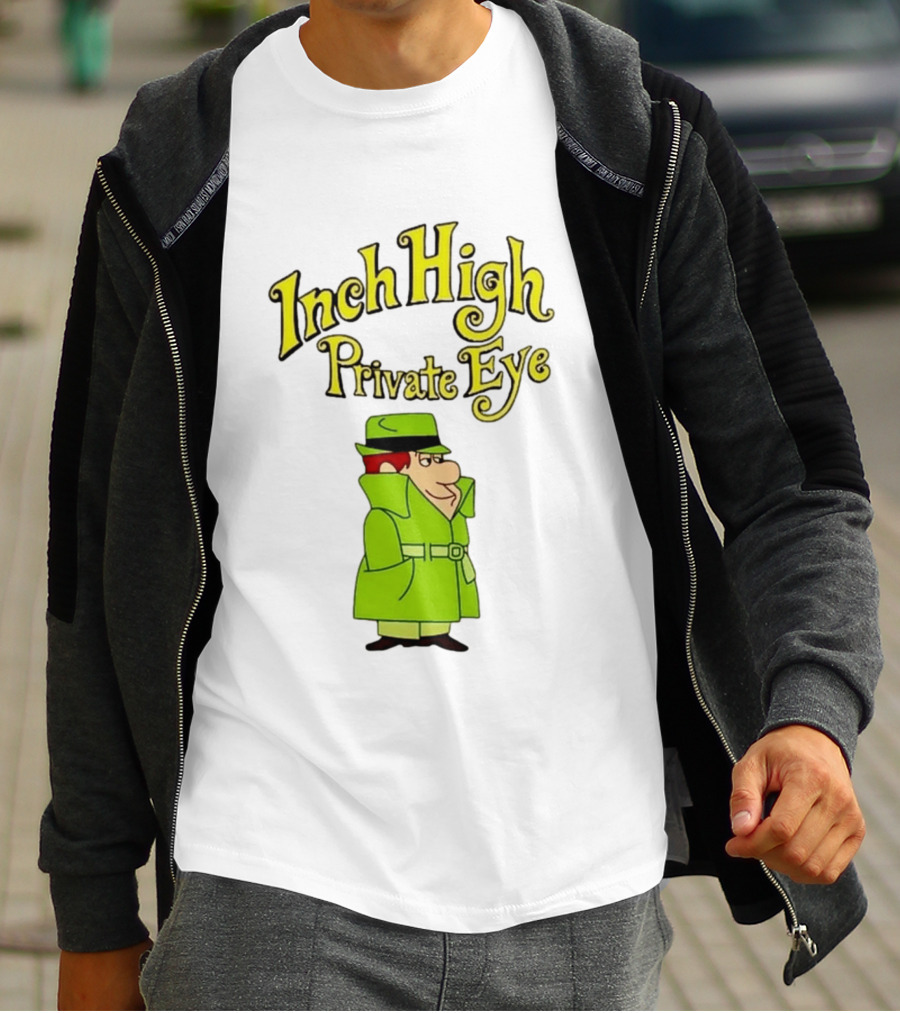 Inch High Private Eye Detective Cartoon Character 1970s Nostalgia T-Shirt
