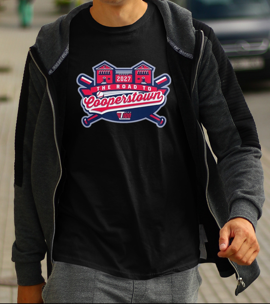 The Road To Cooperstown 2027 Baseball USA 100 T-Shirt