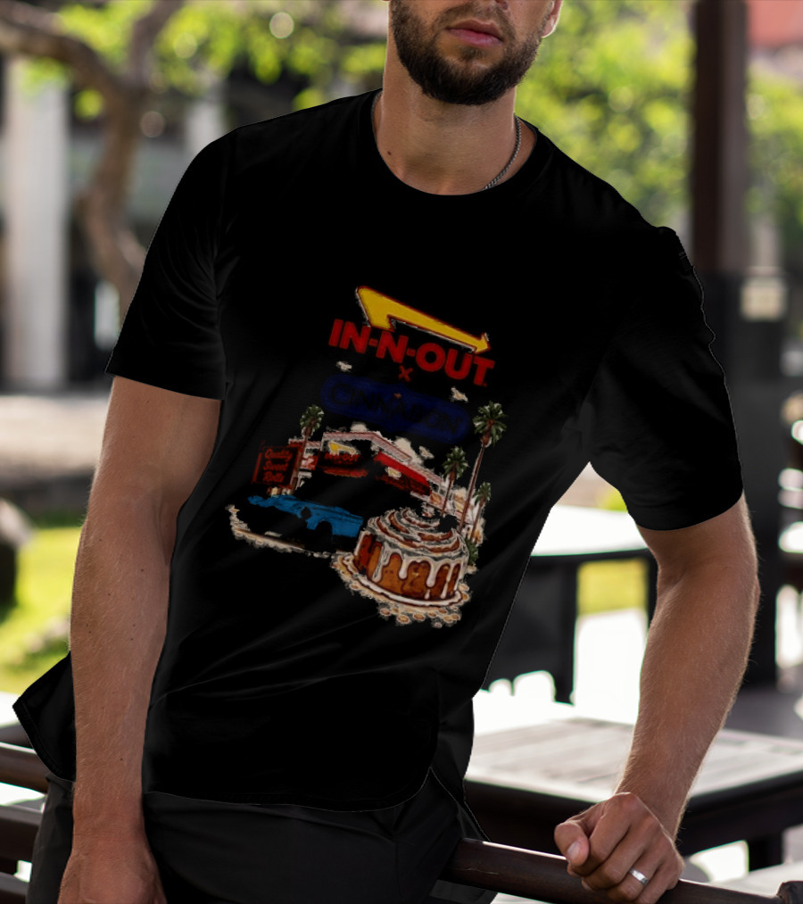 IN N OUT Cinnabon Sweet Stops Better Together Vintage Vibes T-Shirt