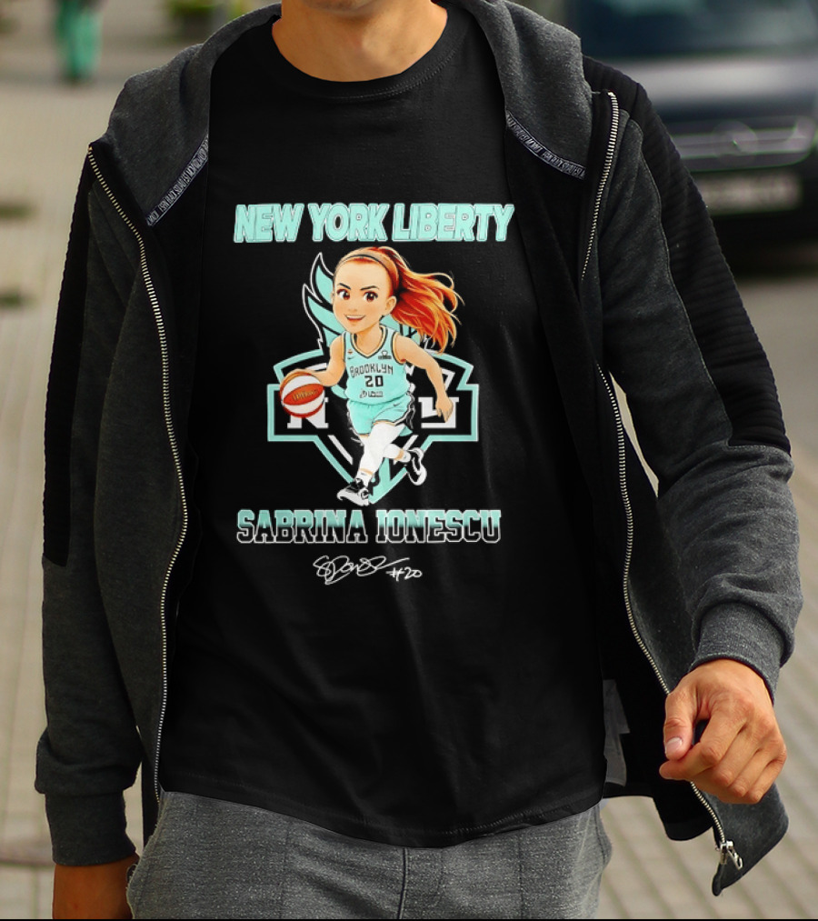 New York Liberty Sabrina Ionescu Brooklyn Basketball T-Shirt