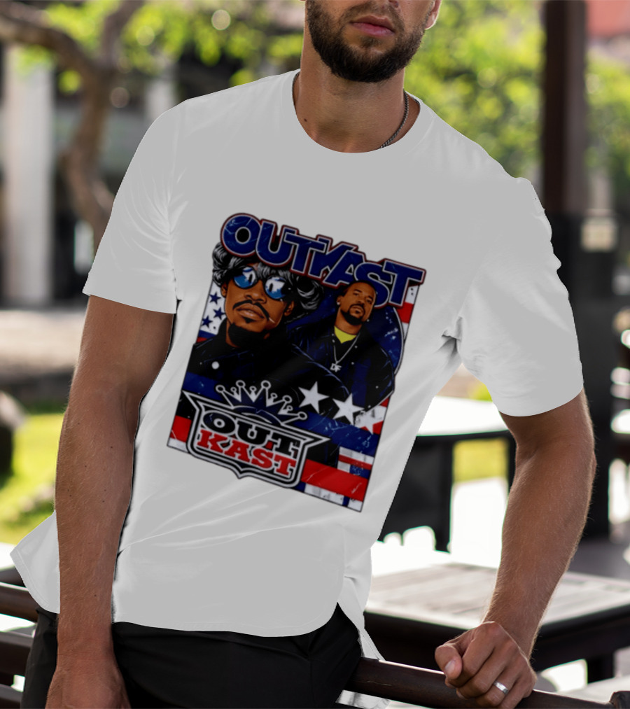 Outkast Legendary Duo Music Icon Stars And Stripes T-Shirt