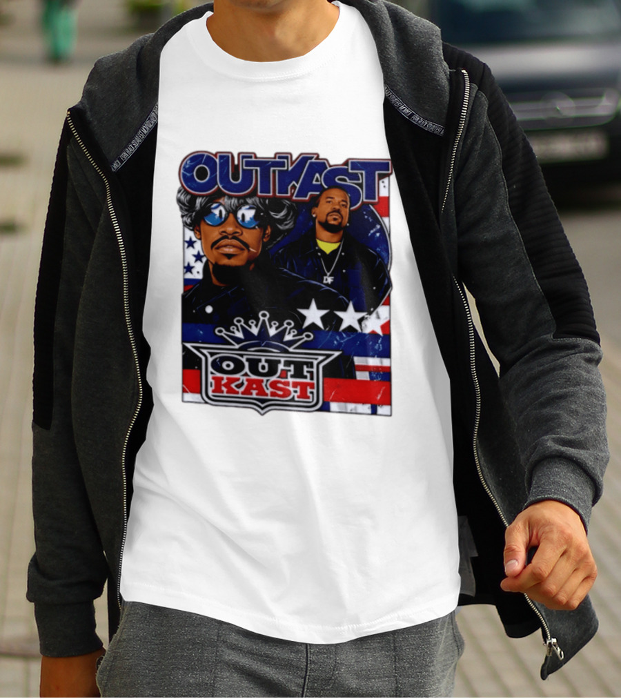 Outkast Legendary Duo Music Icon Stars And Stripes T-Shirt