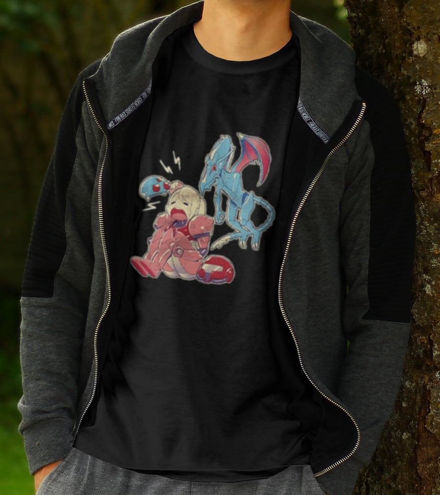 Samus Aran Metroid Bonk Cute Ridley And Chibi T-Shirt