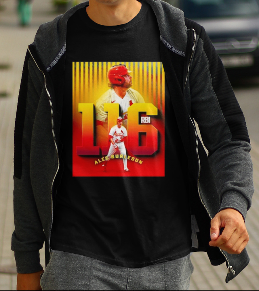 Alec Burleson 116 RBI St Louis Cardinals Baseball Highlights T-Shirt