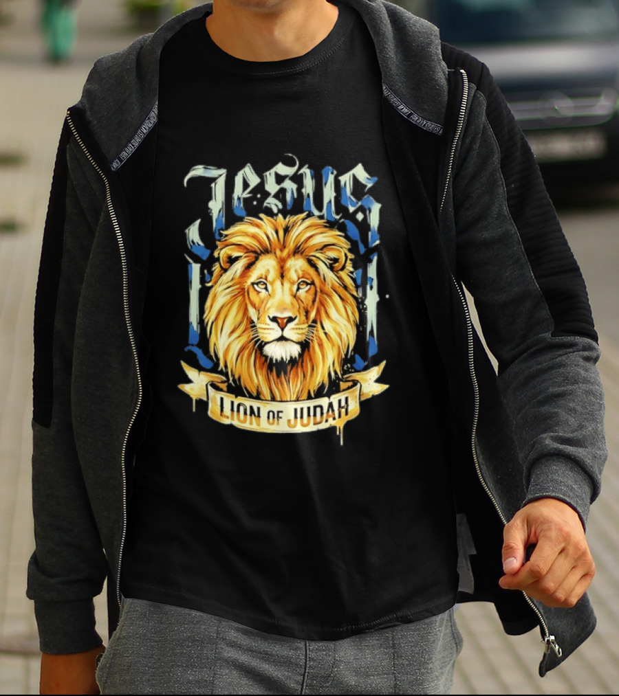 Jesus Lion Of Judah Christian Religious Symbol Powerful T-Shirt
