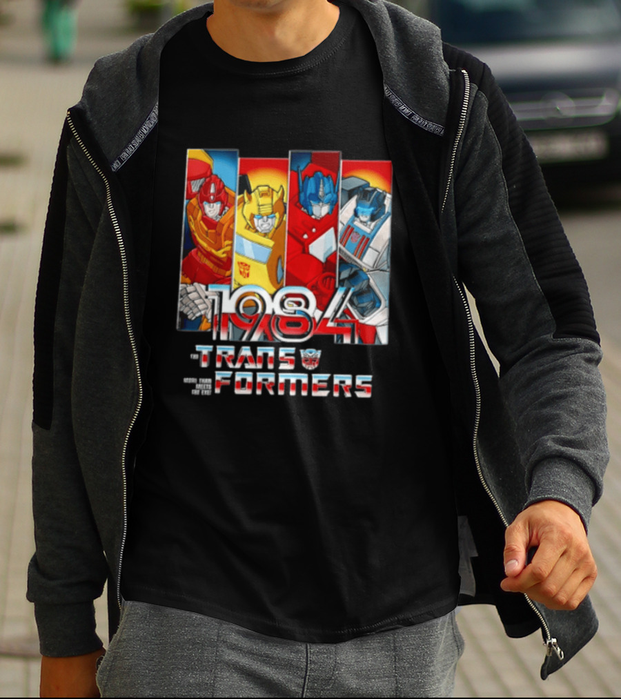 Transformers 1984 Hot Rod Bumblebee Optimus Prime Prowl Classic Characters T-Shirt