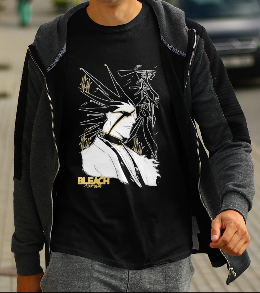 Kenpachi Zaraki Bleach Thousand Year Blood War Fan Art Character Sketch T-Shirt