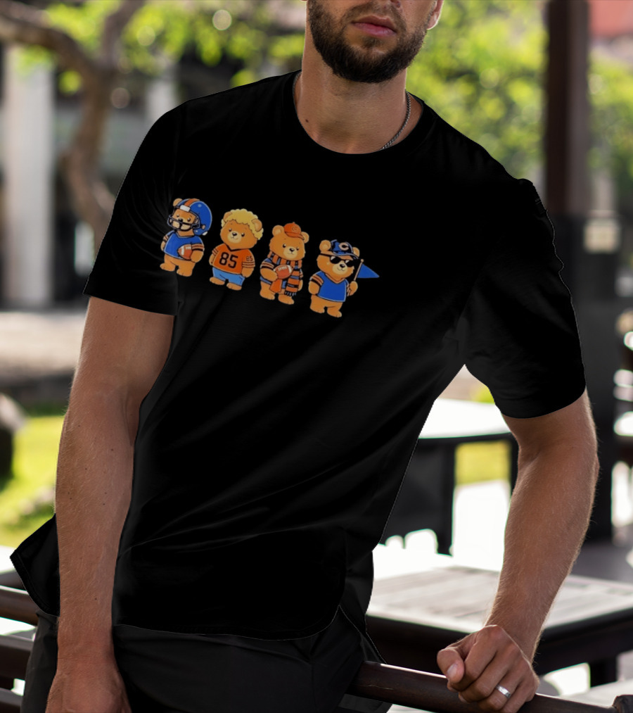 Chicago Bears Teddy Bears Football Team Merchandise T-Shirt
