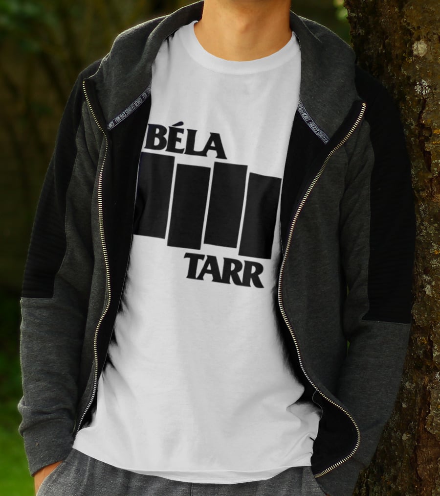 Béla Tarr Block Logo Homage Black Flag T-Shirt