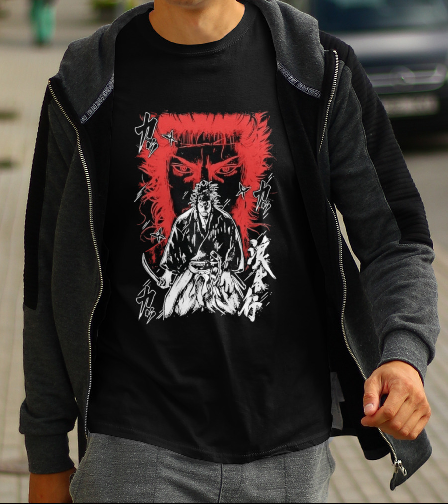 Vagabond Musashi Miyamoto Samurai Intense Manga T-Shirt