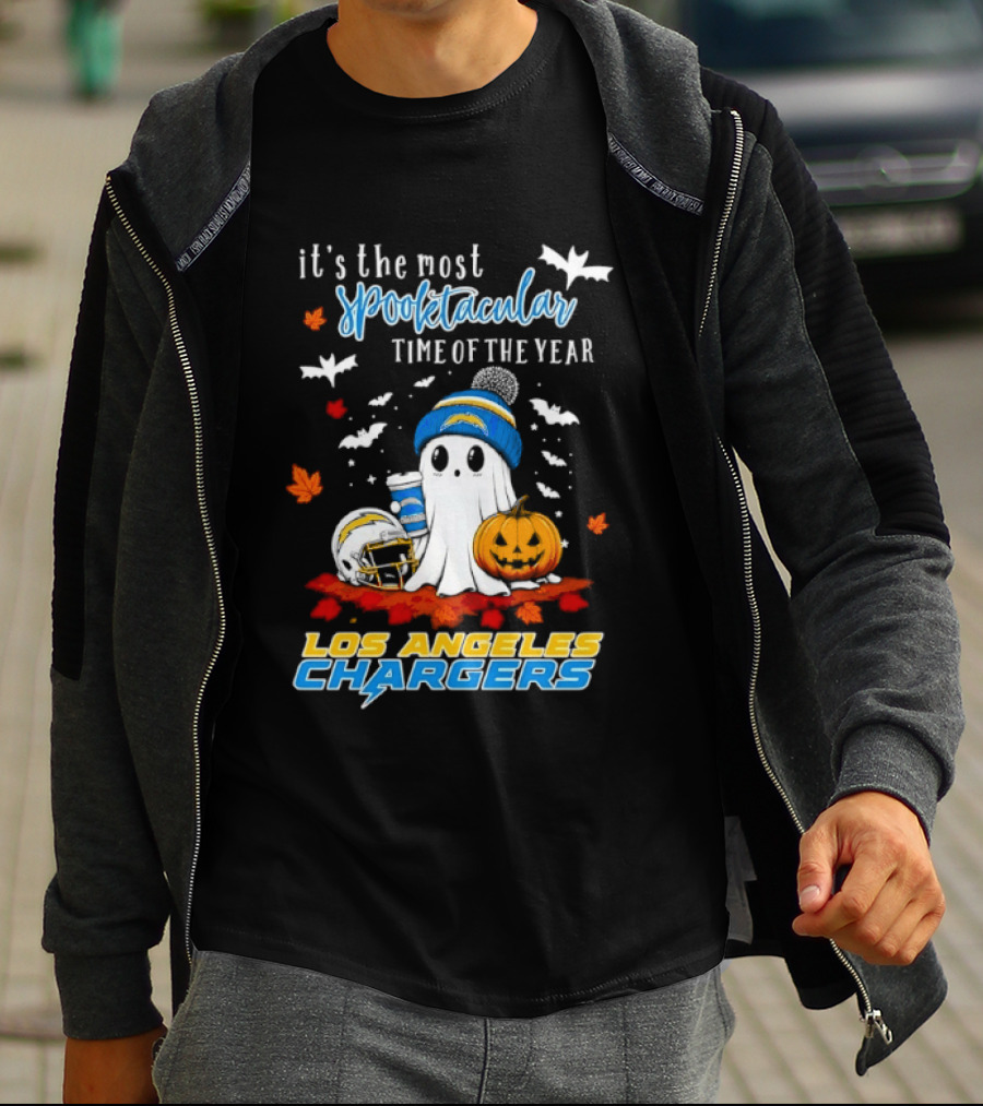 Los Angeles Chargers Most Spooktacular Time Ghost Halloween Football T-Shirt