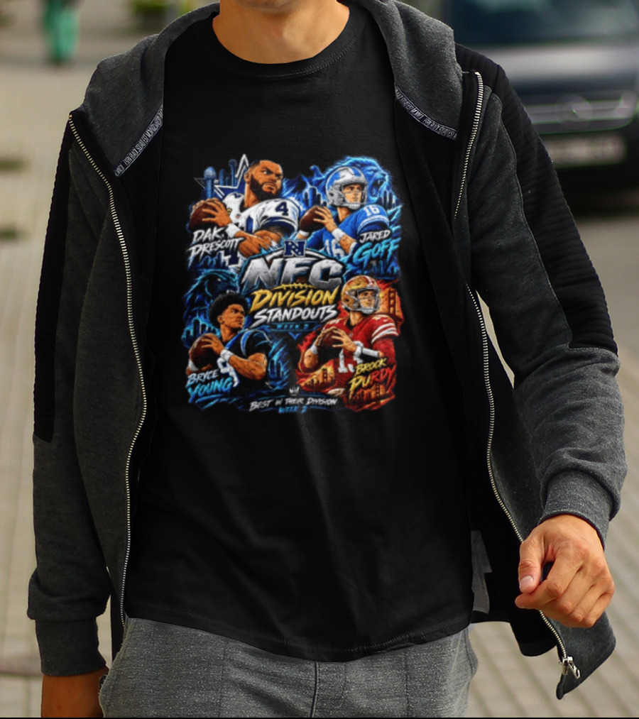 Dak Prescott Jared Goff Bryce Young Brock Purdy NFC Division Standouts Best In Their Division T-Shirt