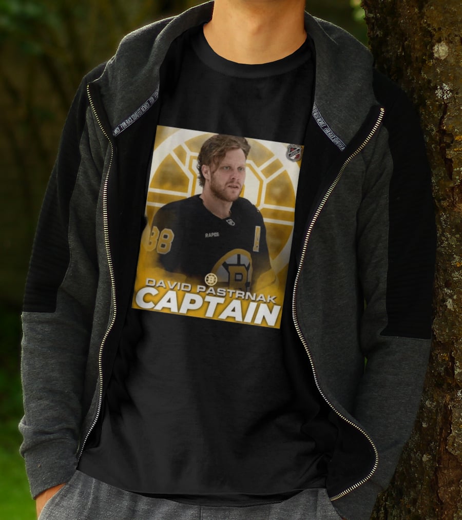 David Pastrnak Captain Boston Bruins NHL Hockey 88 T-Shirt