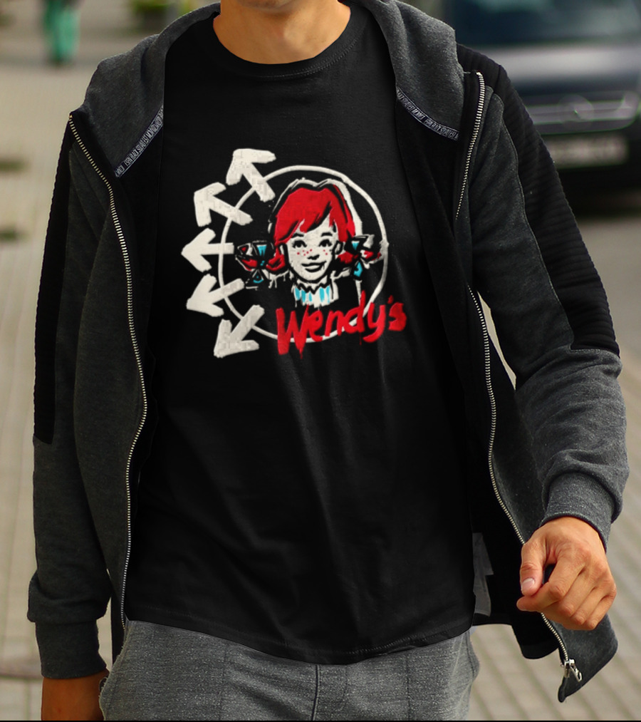 Wendy's Songs To Listen To In A Parking Lot Two Sided Bow Arrows T-Shirt
