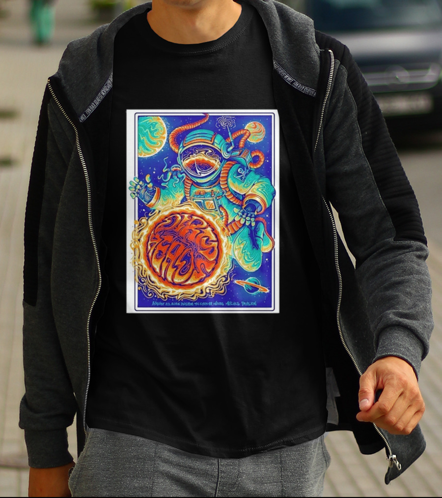 Dip Heads Astronaut Space Art August 23 2026 Houston TX Cynthia Woods Mitchell Pavilion T-Shirt