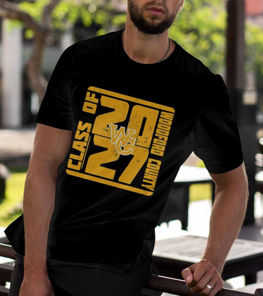 Distressed WC Class Of 2027 Woodford County T-Shirt