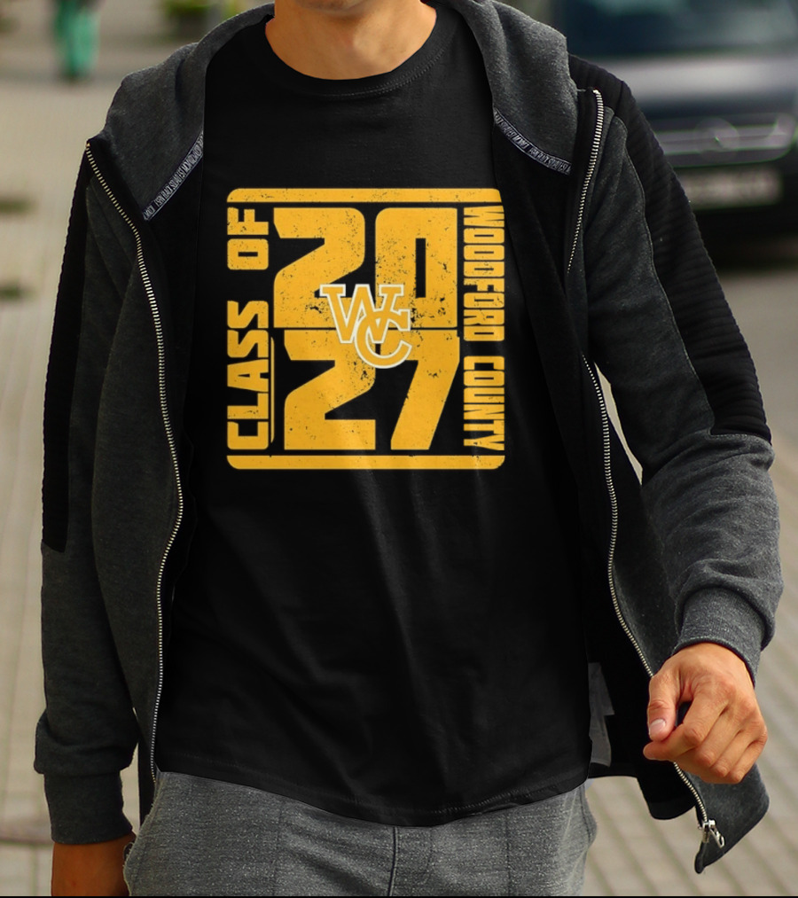 Distressed WC Class Of 2027 Woodford County T-Shirt