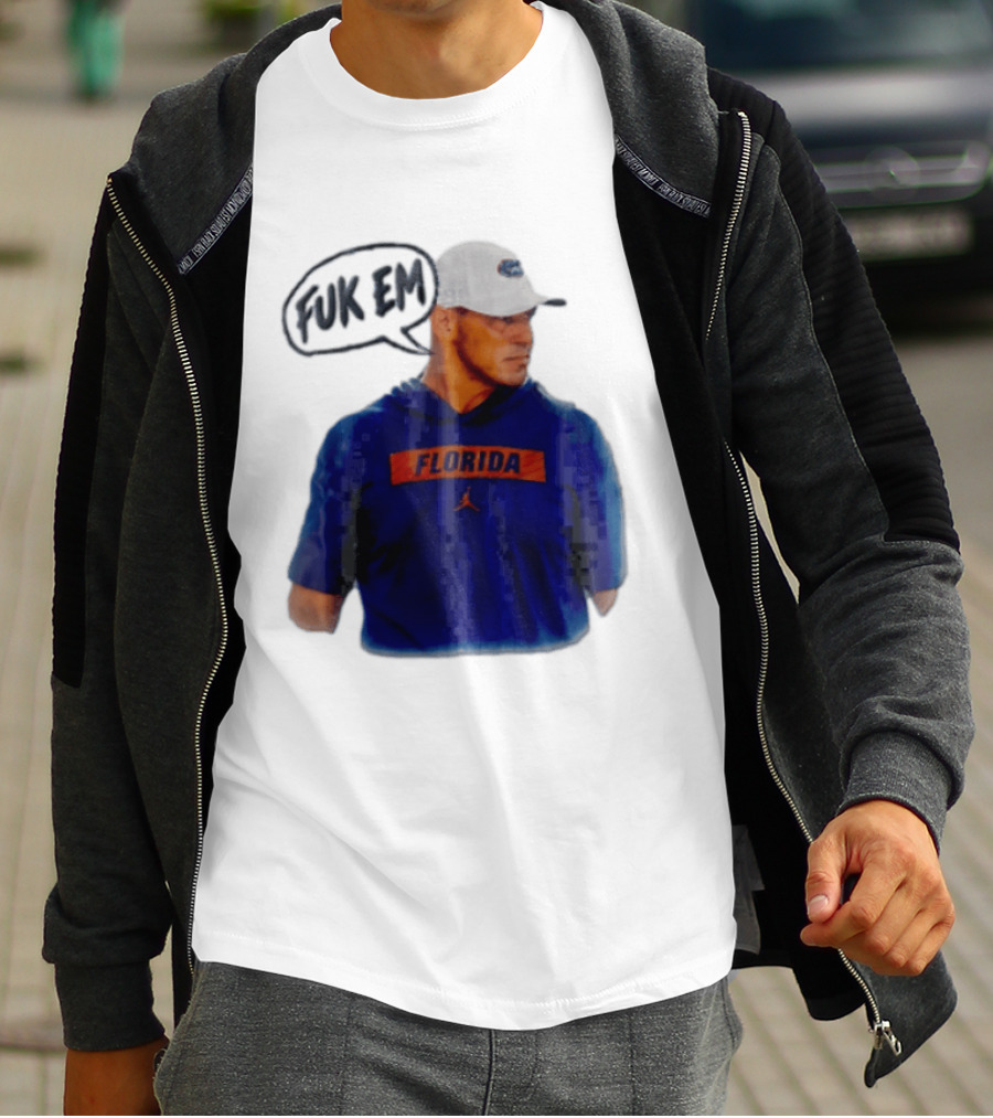 FLORIDA Coach Billy Napier Fuk Em Speech Bubble T-Shirt