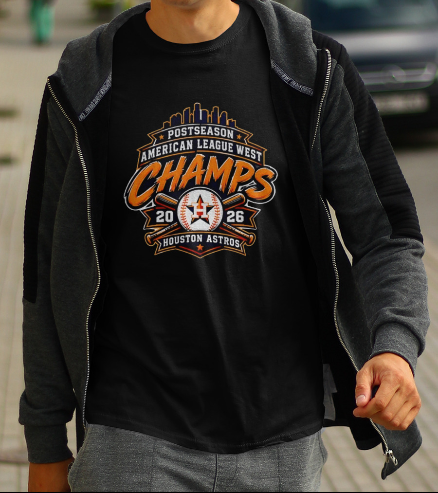 Houston Astros 2026 American League West Champs Postseason Baseball T-Shirt
