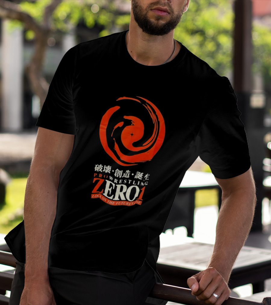 Pro Wrestling Zero1 Lock On The Future's One Breaking Creativity Birth T-Shirt