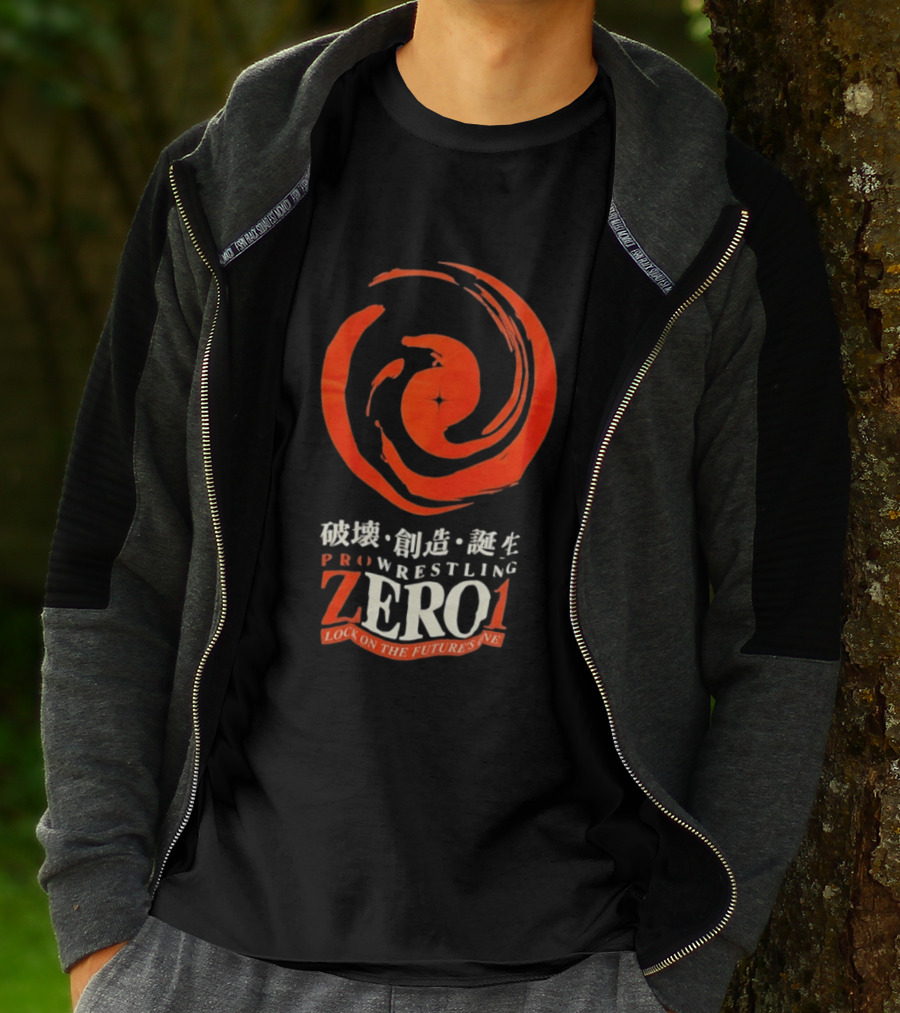 Pro Wrestling Zero1 Lock On The Future's One Breaking Creativity Birth T-Shirt