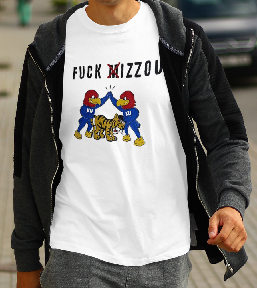 Fuck Mizzou KU Jayhawks Rivalry Missouri Tigers T-Shirt