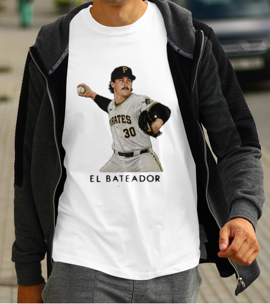 Pittsburgh Pirates Paul Skenes El Bateador Pitcher 30 MLB Baseball T-Shirt