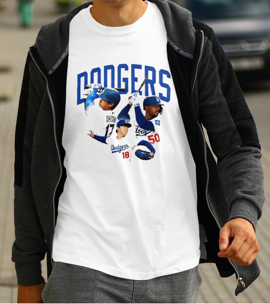 Los Angeles Dodgers Shohei Ohtani Mookie Betts Yoshinobu Yamamoto 17 18 50 T-Shirt