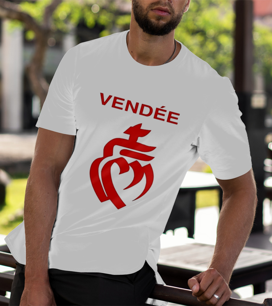 Vendée Sacred Heart Emblem France T-Shirt