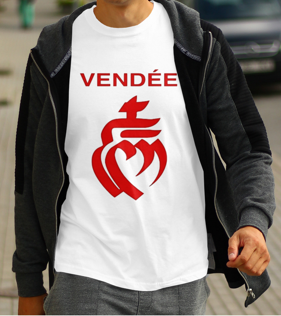 Vendée Sacred Heart Emblem France T-Shirt