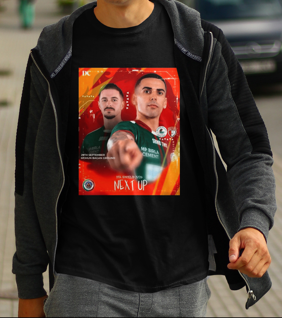 IFA Shield 2026 Mohun Bagan Super Giant Vs NorthEast United FC 29th September Mohun Bagan Ground T-Shirt