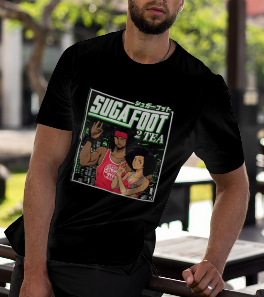 Sugafoot 2 TEA Anime Duga Man With Dreadlocks Woman With Afro T-Shirt