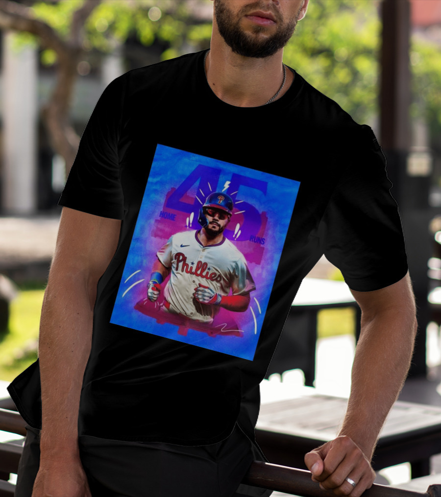 Kyle Schwarber 45 Home Runs Phillies MLB Leaderboard Season T-Shirt