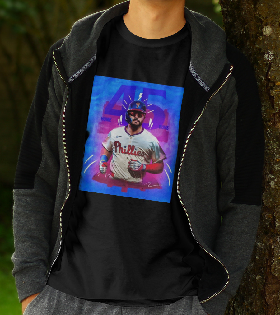Kyle Schwarber 45 Home Runs Phillies MLB Leaderboard Season T-Shirt