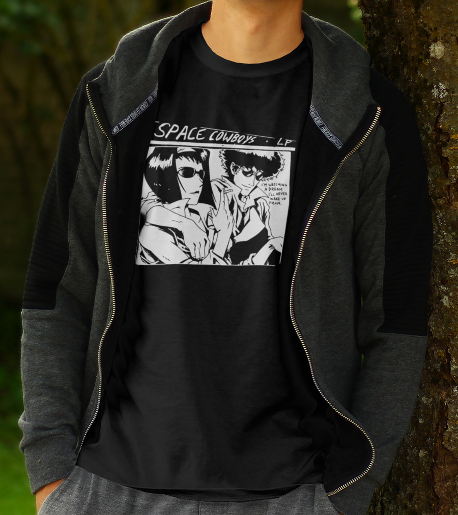 Cowboy Bebop Space Cowboys LP I'm Ing A Dream I'll Never Wake Up From T-Shirt