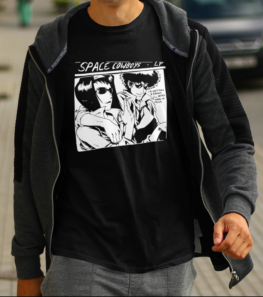 Cowboy Bebop Space Cowboys LP I'm Ing A Dream I'll Never Wake Up From T-Shirt