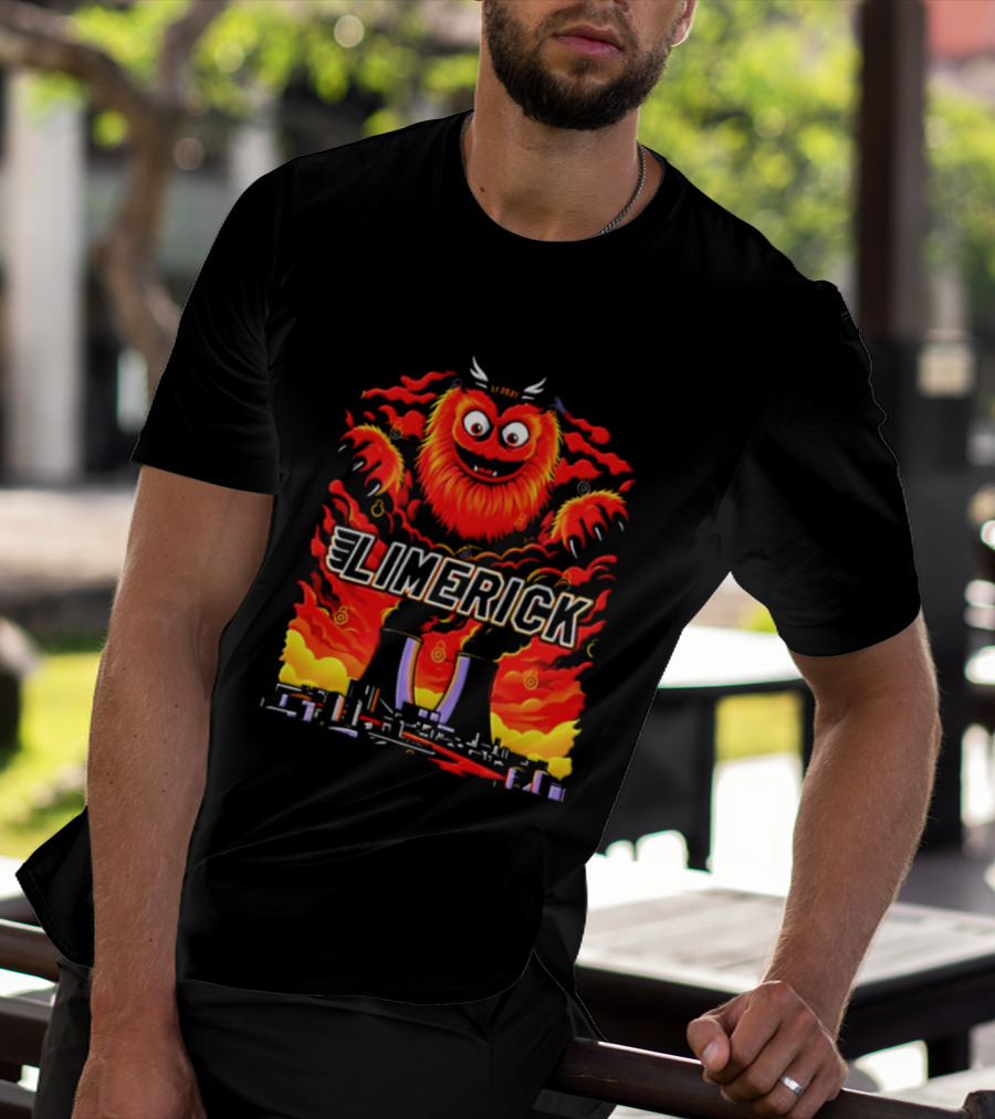 Limerick Gritty Philadelphia Flyers Mascot Hockey 2026 Vintage Plush T-Shirt
