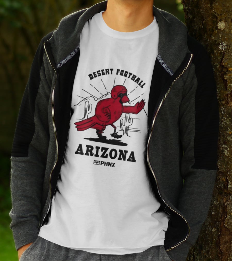 Arizona Desert Football PHNX Bird Cactus Sports T-Shirt